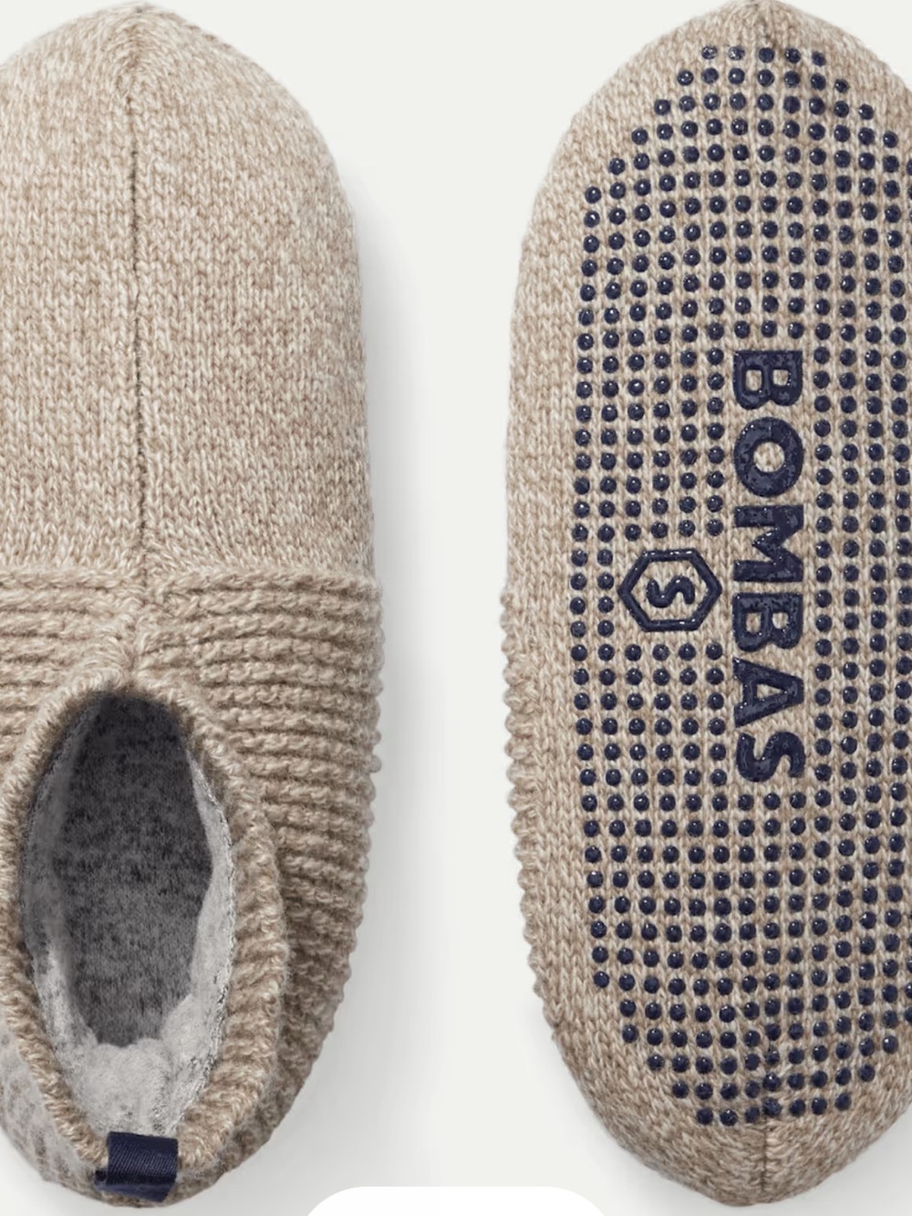Bombas Taupe Gripper Slippers size women’s medium (9-11/5)